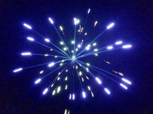 blue fireworks